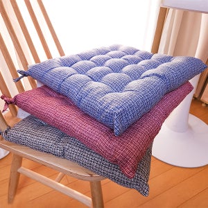 매직크린 퐁퐁 끈방석 푹신한 식탁방석 학생방석