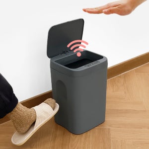 [블랙프라이데이] 바네스데코 쓰레기통 스마트 모션감지 자동 센서 휴지통 16L