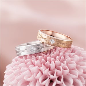 14k 18k 라인 밀그레인 30대 심플 두꺼운 종로 예물 각인 커플링 반지