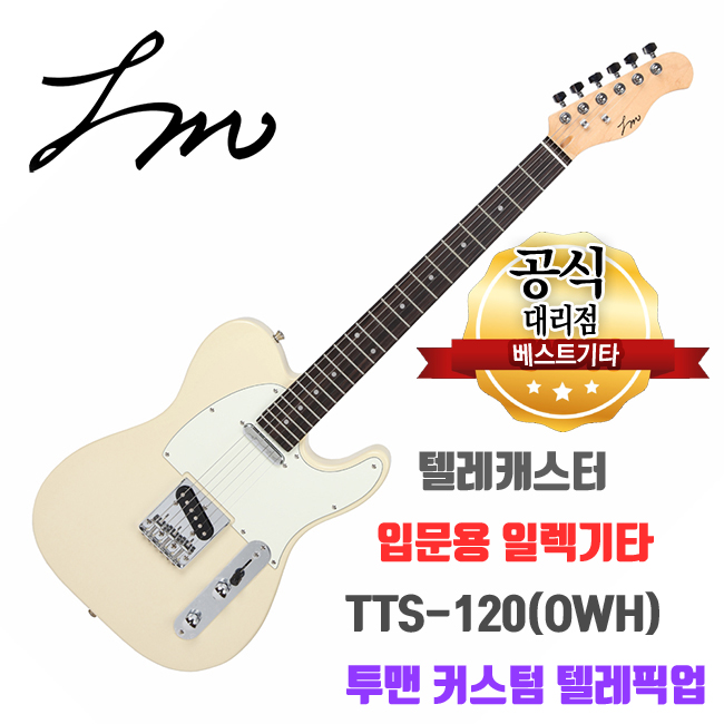 입문용 전기기타 투맨 Twoman TTS-120 OWH 일렉기타