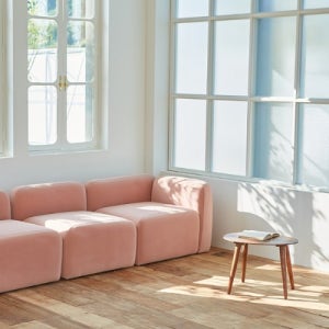 카라 모듈형 4인 소파 카우치 어반 이지클린 친환경원단 애완견 가구