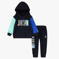 [무료배송] 나이키 조던 키즈 트레이닝세트 베이비후드 JORDAN KIDS MISMATCH PULLOVER SET