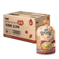 맘마밀 퓨레 사과와 고구마 100g x 20 짜먹는 이유식 휴대용 유아식 한끼 대용식