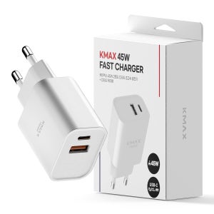 케이맥스 45W 초고속충전기 C타입 케이블 USB PD PPS 2포트 아이폰 갤럭시