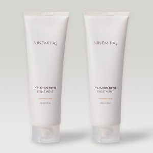 나인밀라 카밍비어 (맥주효모) 트리트먼트 미용실 LPP 단백질 헤어팩 자몽향, 200ml, 2개