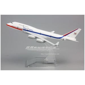 16cm 한국 대통령 비행기 보잉 B747 HL7465 합금
