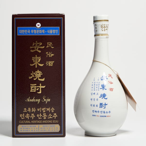 조옥화 안동소주 민속주 호리병 45도 400ml 김연박 2대 명인 (케이스,쇼핑백)