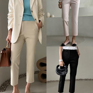 [봄세일]뉴빈스 팬츠/여자 편한 봄 일자 면스판 바지 골프바지/ 드마르