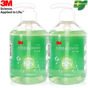 3M 손소독제 500ml 2개 새니타이저 겔 듀오 소독 살균 스프레이 대용량