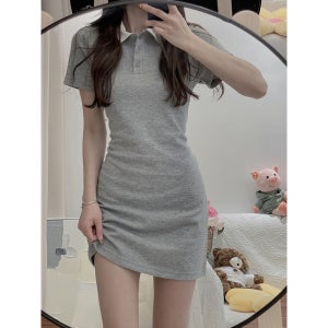 카리나OPS (카라 미니 원피스 여름 학생룩)
