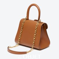 [DELVAUX] 델보 숏 D 체인 스트랩 박스 카프 탄 Short D Chain Strap Box Calf Tan AN0017AAM030CDO