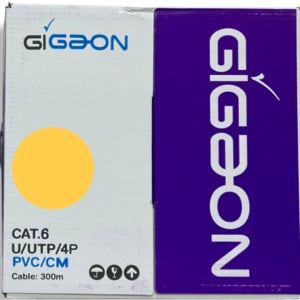 가온전선 CAT6 UTP 케이블 옐로우 황색 4P 300m 1box