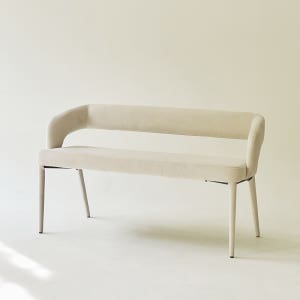 나빈 패브릭 식탁 벤치 의자 2인 1100 등받이 카페 디자인