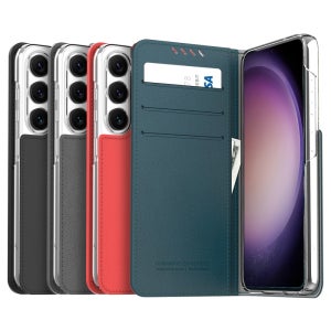 갤럭시S23 케이스 가죽 카드 3장 수납 지갑 머스탱 다이어리