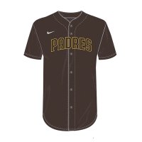 나이키 야구 유니폼 저지 MLB 샌디에이고 파드리스 풀버튼 반팔 자켓 (브라운) N140