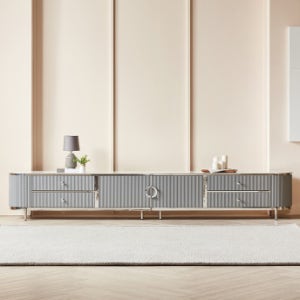 제이시 2800 거실장 템바보드 tv 선반 티비 장식장 세라믹 수납장 다이