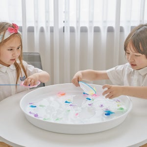 더트웰브 라호 물고기 놀이세트 + 뜰채 + 원형트레이 아기 유아 낚시놀이 장난감