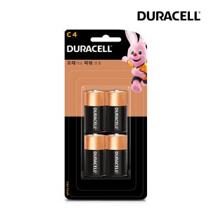 듀라셀 알카라인 건전지 C 4입