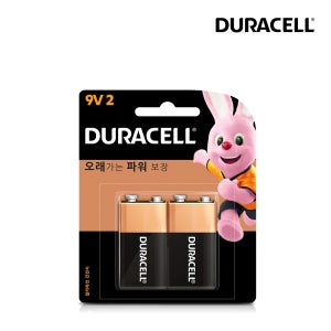 듀라셀 알카라인 건전지 9V 2입