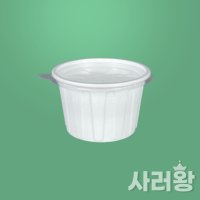 EL 105파이대 PP 국물용기 500세트 백색 전자레인지용