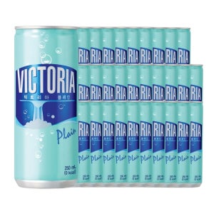 250ml 90캔 빅토리아 탄산수 캔 플레인 0칼로리음료 강한 탄산 소다 음료 임산부 90