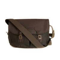 바버 BARBOUR 왁스 가죽 메신저 백 숄더 크로스 가방 Wax Leather Terras Bag