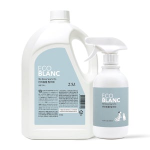 에코블랑 반려동물 탈취제 강아지 고양이 배변 오줌 냄새제거 2.5L+500ml