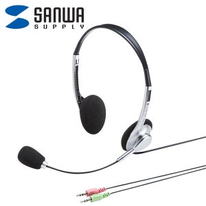 산와서플라이 MM-HS515SVN 멀티미디어 PC용 헤드셋 New (실버)
