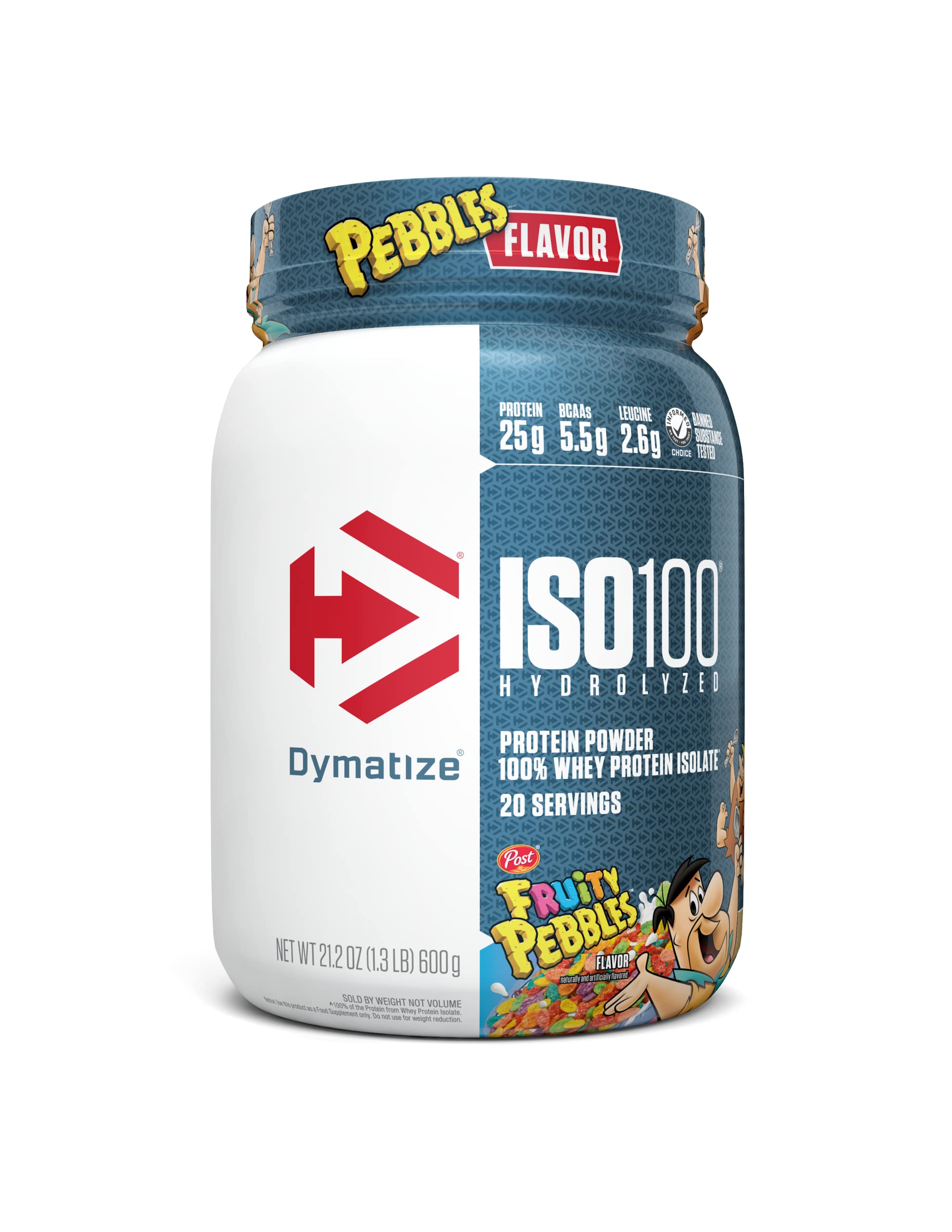 다이마타이즈 x ISO100 가수분해 100% 분리 유청 프로틴 단백질 보충제 <b>프루티</b> 페블 1.3lb 600g 1개