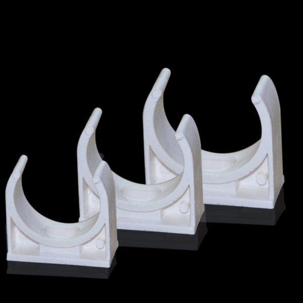 다용도 pvc U형 U자 원형 파이프 배관 호스 고정 클램프 홀더 거치대 걸이 받침대 받침 랙 렉 브라켓 U클램프 새들 양 새들 섀들 행거 조인트 클립 크립 크램프 화이트