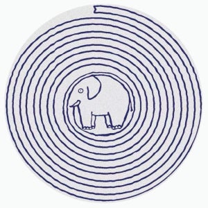 코끼리 러그 거실 현관 화장실 발판 아이방 안마의자 일인용소파 카페트 100cm