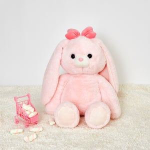 에버랜드 토끼 보들인형 특대 핑크