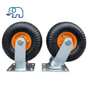 중원산업 중량용 에어 캐스터 타이어 튜브 바퀴 8인치