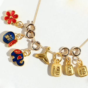 24k 순금 재물 행운 복 펜던트 메달