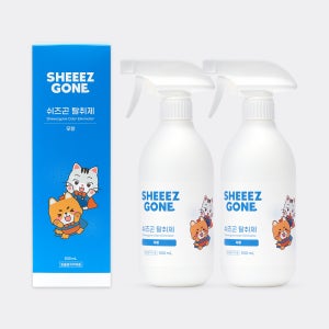 쉬즈곤 강아지 고양이 무향 스프레이 탈취제 500ml, 2개