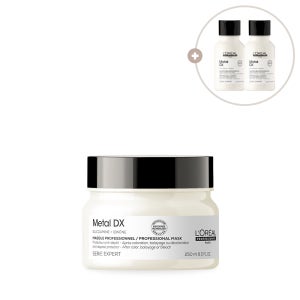 [손상모발용] 로레알 메탈 디엑스 마스크 250ML 물미역 트리트먼트(+샴푸 100ml 2개 증정)
