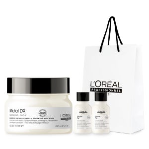 [손상염색모발용] 로레알 메탈 디엑스 마스크 250ML 물미역 트리트먼트(+샴푸 100ml 2개 증정)