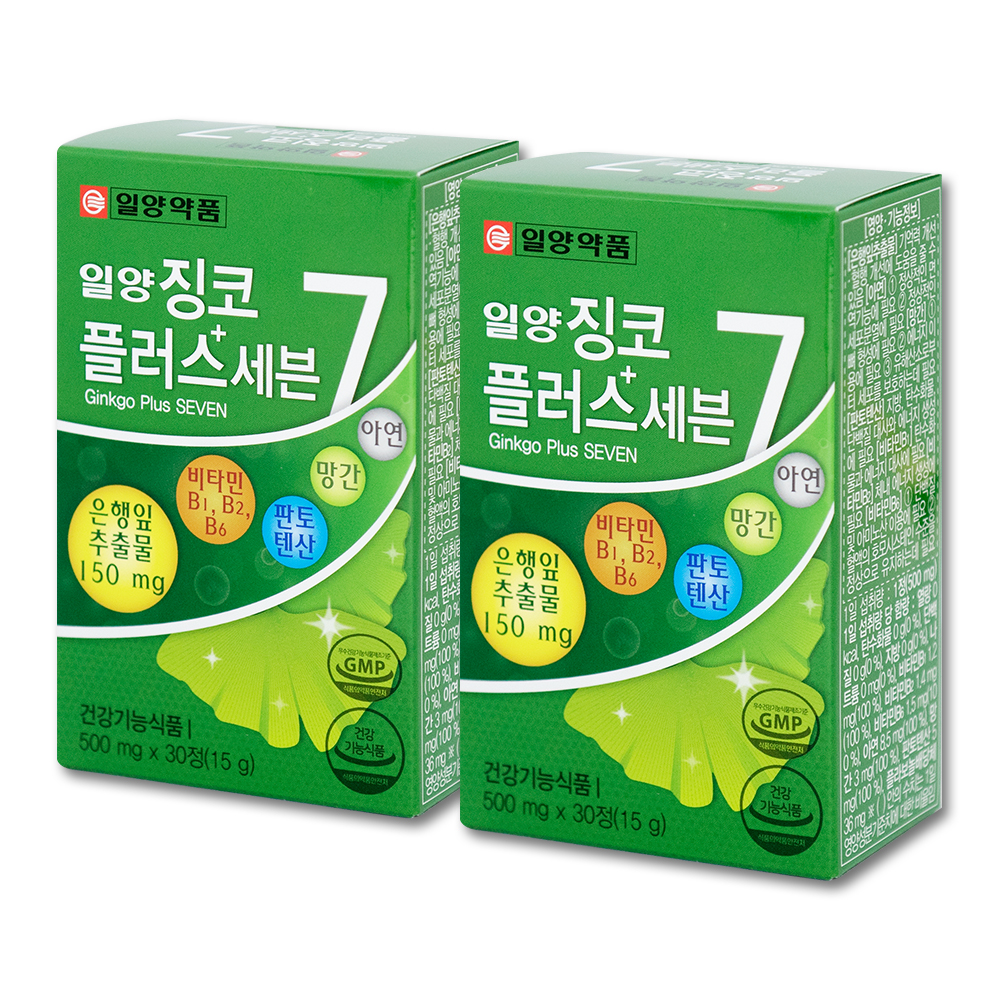 혈행개선 일양약품 징코플러스 2개월분 혈액순환 기억력개선 은행잎추출물
