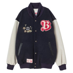 [비욘드클로젯][N ARCHIVE COLLECTION] 아카이브 로고 에디션 울 스타디움 점퍼 네이비