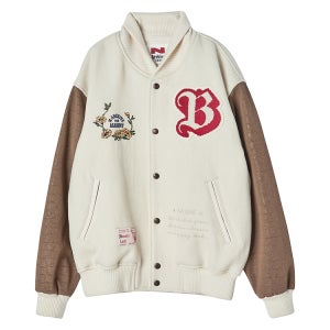 [비욘드클로젯][N ARCHIVE COLLECTION] 아카이브 로고 에디션 울 스타디움 점퍼 베이지