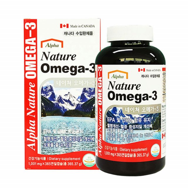 알파 네이쳐 오메가3 1001mg x 365캡슐