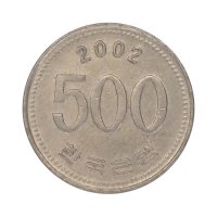 한국은행 현행동전 500원 2002년 사용제