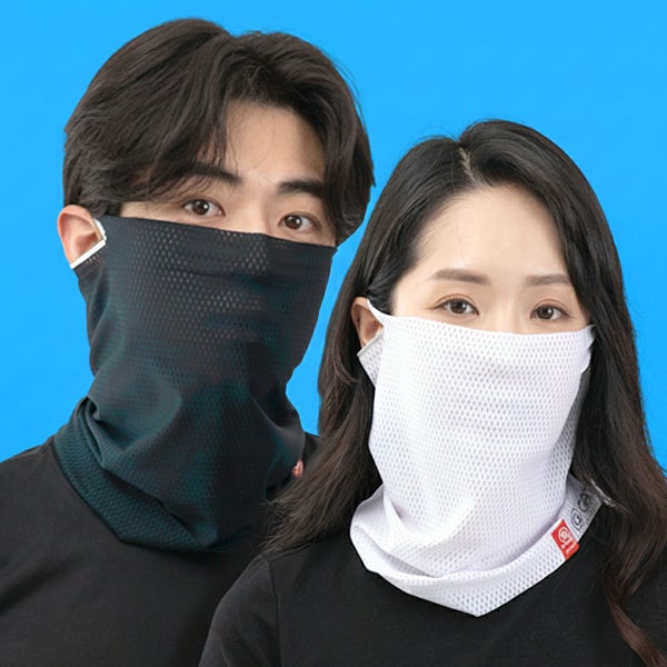 M1 쿨메쉬 자외선차단 얼굴햇빛가리개 골프 안면 러닝 마스크 자전거 등산 썬 페이스 버프