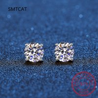 모이사나이트 귀걸이 moissanite 스터드 귀걸이 14k 화이트 피어싱 여친선물