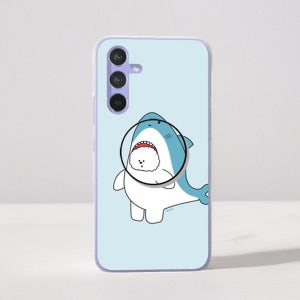 갤럭시 A34 케이스 그립 톡홀더 스마트톡 세트 젤리 베어파티 상어곰