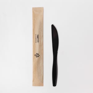 [SI] 17cm 나이프 개별포장 블랙 1박스 2000개 / 일회용 디저트 칼