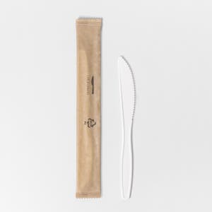 [SI] 17cm 나이프 개별포장 화이트 1박스 2000개 / 일회용 디저트 칼
