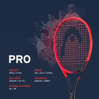 헤드 테니스라켓 래디컬 PRO 2023 (315g/98sq/16X19/2,3그립)