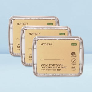 마더케이 신생아 유아 듀얼 비건면봉 320개입, 3개