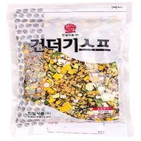 건더기스프 우동후레이크 고명 말린 유부튀김 어묵탕 식당재료 대용량 250g